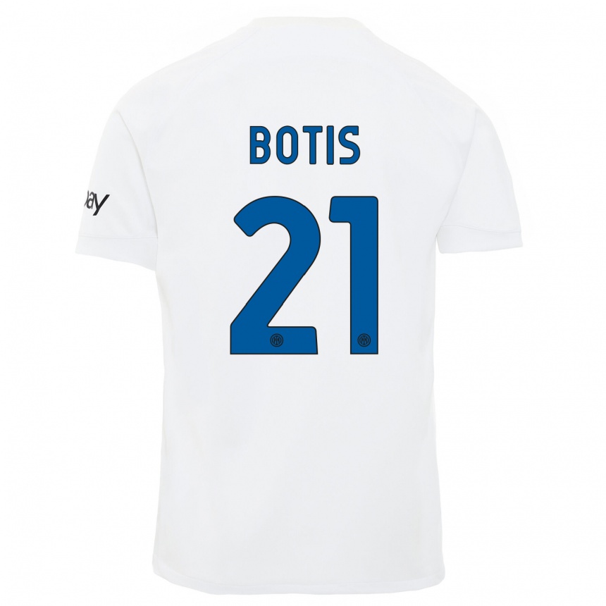 Mujer Fútbol Camiseta Nikolaos Botis #21 Blanco 2ª Equipación 2023/24