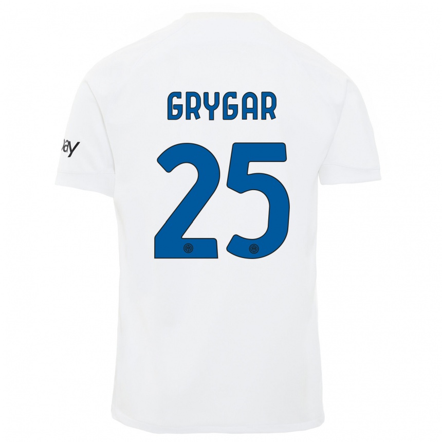 Mujer Fútbol Camiseta Samuel Grygar #25 Blanco 2ª Equipación 2023/24