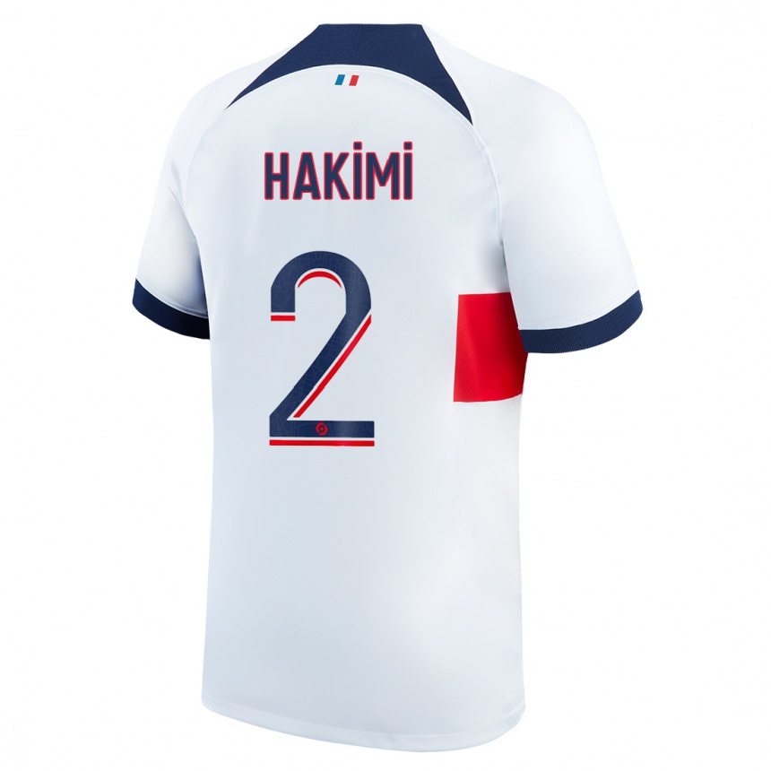 Mujer Fútbol Camiseta Achraf Hakimi #2 Blanco 2ª Equipación 2023/24