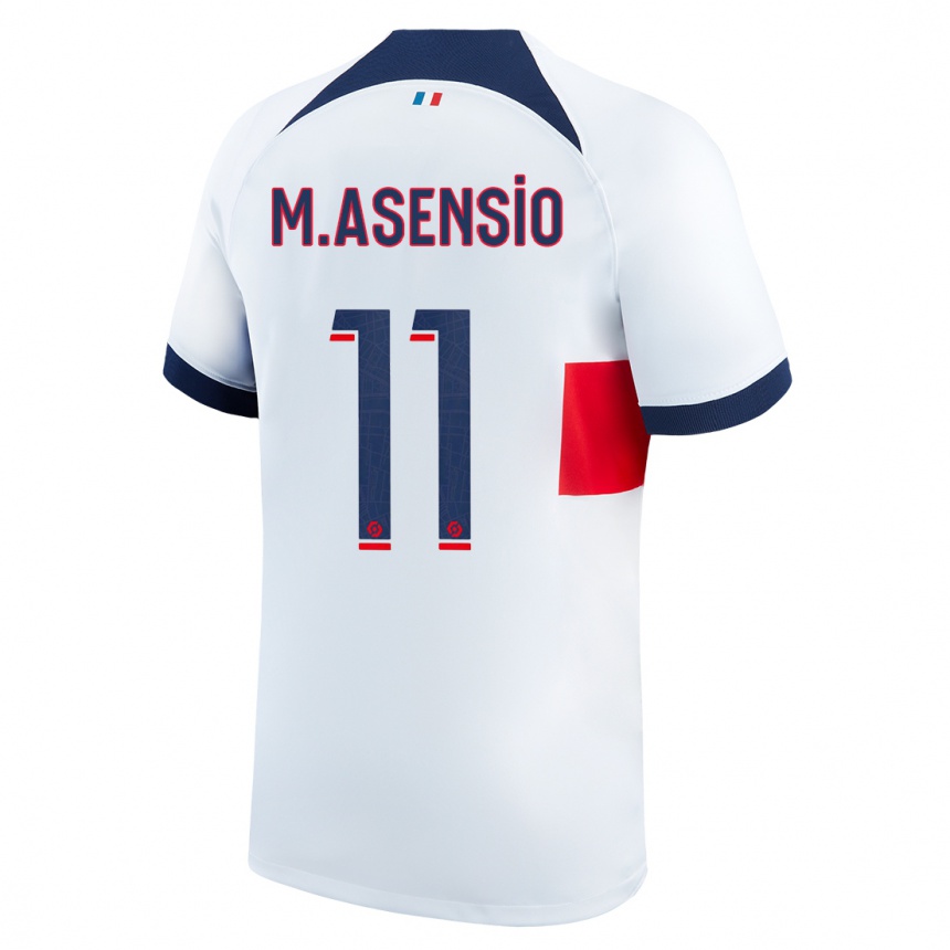 Mujer Fútbol Camiseta Marco Asensio #11 Blanco 2ª Equipación 2023/24