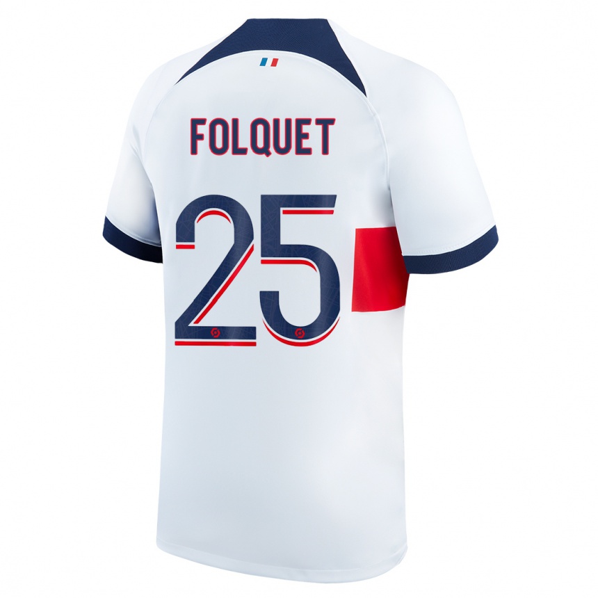 Mujer Fútbol Camiseta Magnaba Folquet #25 Blanco 2ª Equipación 2023/24