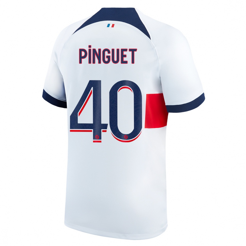 Mujer Fútbol Camiseta Alice Pinguet #40 Blanco 2ª Equipación 2023/24