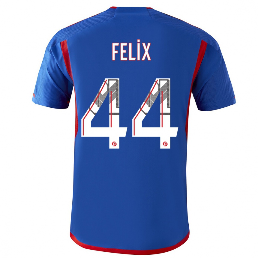 Mujer Fútbol Camiseta Marley Felix #44 Azul Rojo 2ª Equipación 2023/24