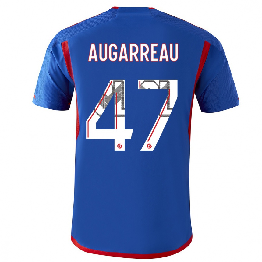 Mujer Fútbol Camiseta Sofiane Augarreau #47 Azul Rojo 2ª Equipación 2023/24