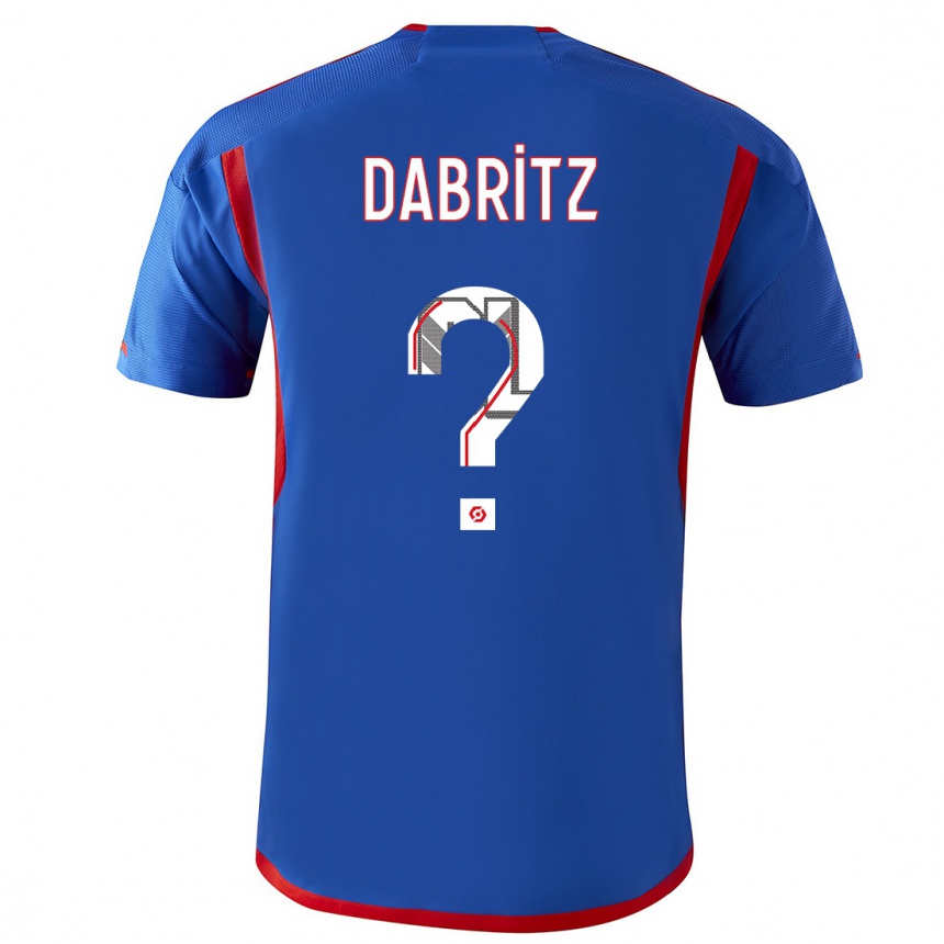 Mujer Fútbol Camiseta Sara Dabritz #0 Azul Rojo 2ª Equipación 2023/24