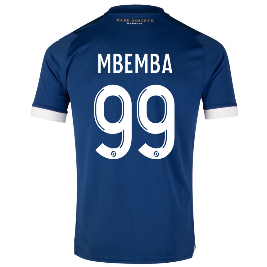 Mujer Fútbol Camiseta Chancel Mbemba #99 Azul Oscuro 2ª Equipación 2023/24