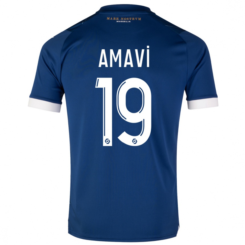 Mujer Fútbol Camiseta Jordan Amavi #19 Azul Oscuro 2ª Equipación 2023/24