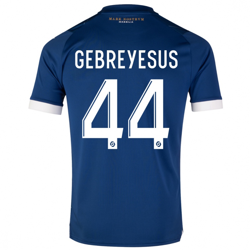 Mujer Fútbol Camiseta Esey Gebreyesus #44 Azul Oscuro 2ª Equipación 2023/24