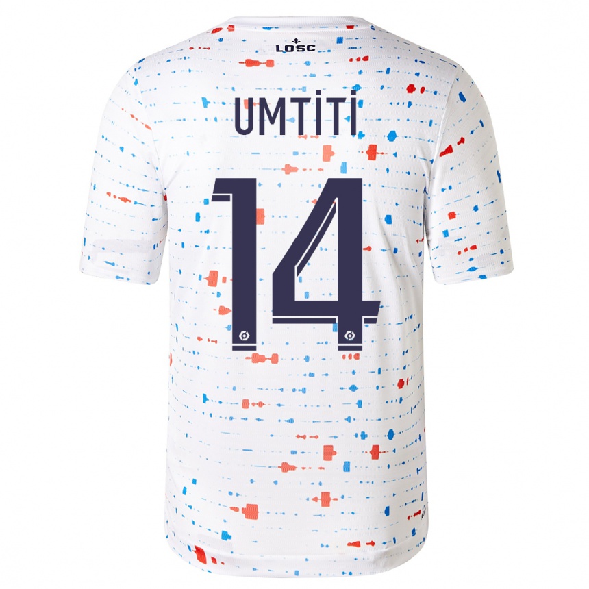 Mujer Fútbol Camiseta Samuel Umtiti #14 Blanco 2ª Equipación 2023/24