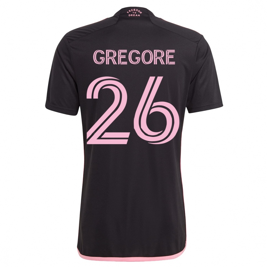 Mujer Fútbol Camiseta Gregore #26 Negro 2ª Equipación 2023/24