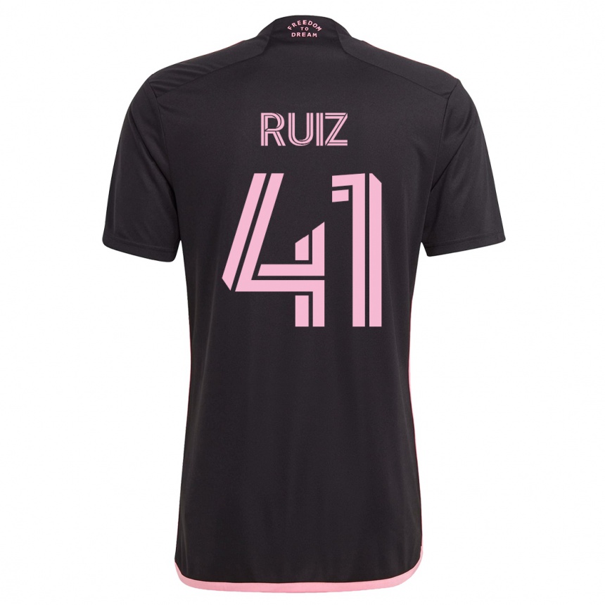 Mujer Fútbol Camiseta David Ruíz #41 Negro 2ª Equipación 2023/24