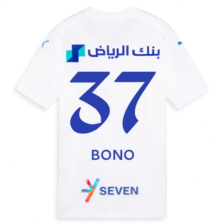 Mujer Fútbol Camiseta Bono #37 Blanco 2ª Equipación 2023/24