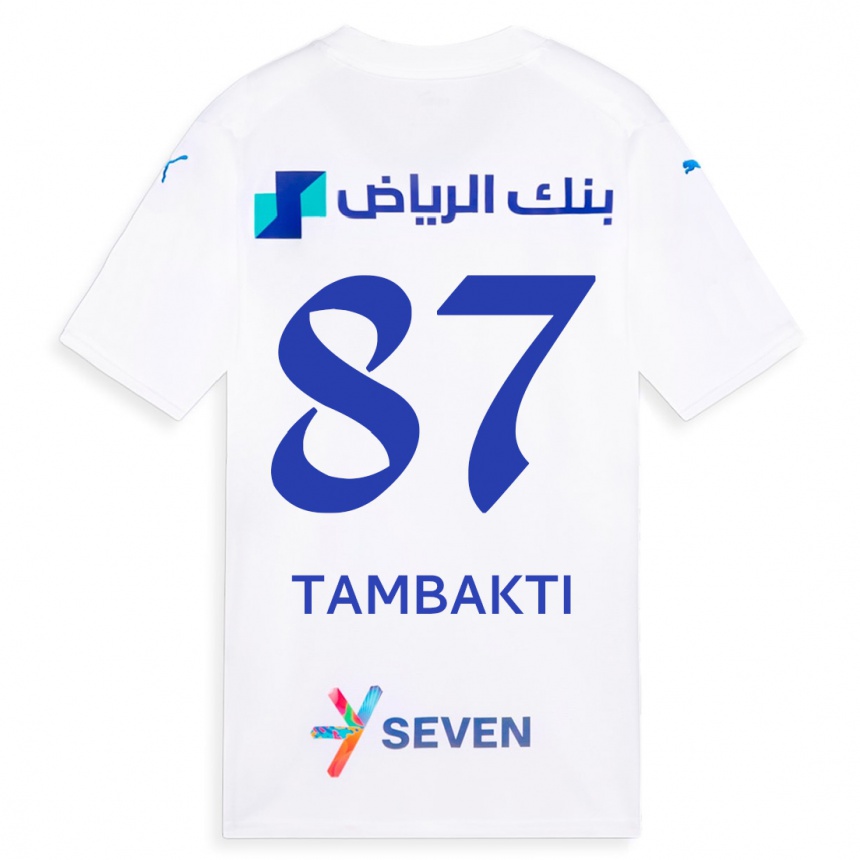 Mujer Fútbol Camiseta Hassan Tambakti #87 Blanco 2ª Equipación 2023/24