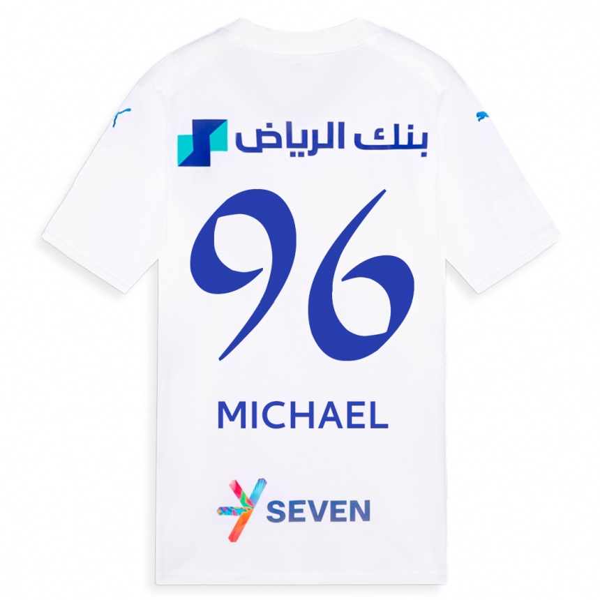 Mujer Fútbol Camiseta Michael #96 Blanco 2ª Equipación 2023/24