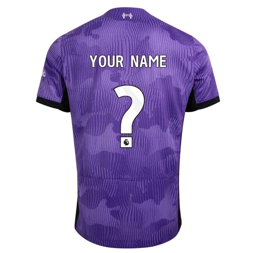 Mujer Fútbol Camiseta Su Nombre #0 Púrpura Equipación Tercera 2023/24