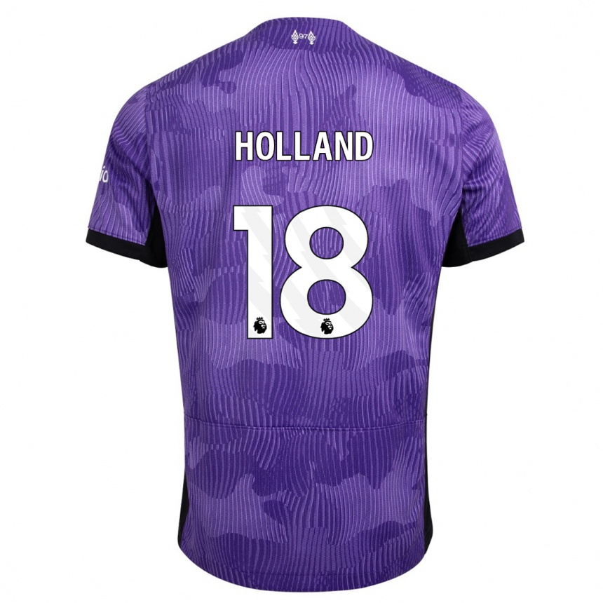 Mujer Fútbol Camiseta Ceri Holland #18 Púrpura Equipación Tercera 2023/24