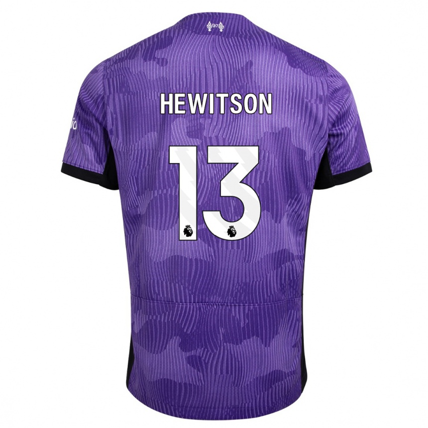 Mujer Fútbol Camiseta Luke Hewitson #13 Púrpura Equipación Tercera 2023/24