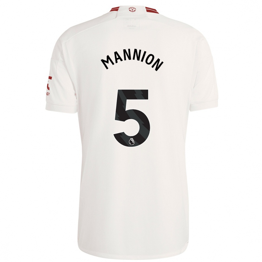 Mujer Fútbol Camiseta Aoife Mannion #5 Blanco Equipación Tercera 2023/24