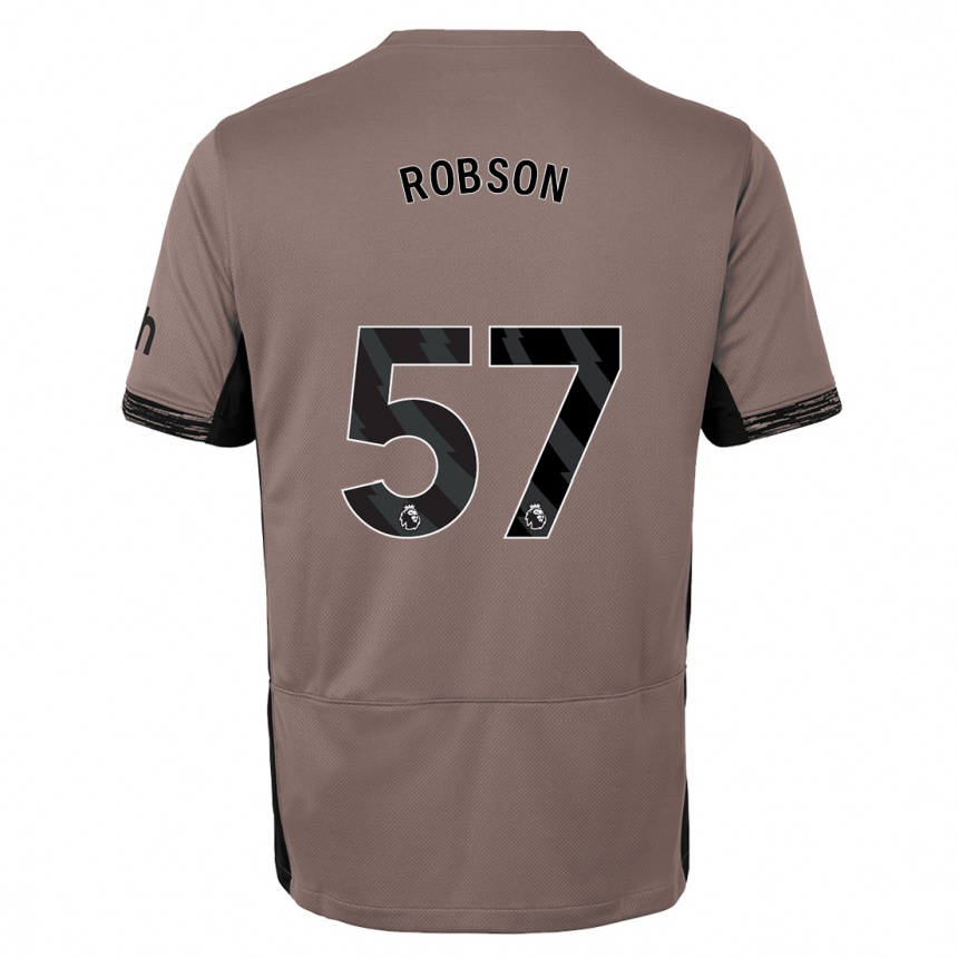 Mujer Fútbol Camiseta Max Robson #57 Beige Obscuro Equipación Tercera 2023/24