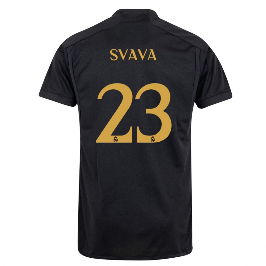 Mujer Fútbol Camiseta Sofie Svava #23 Negro Equipación Tercera 2023/24