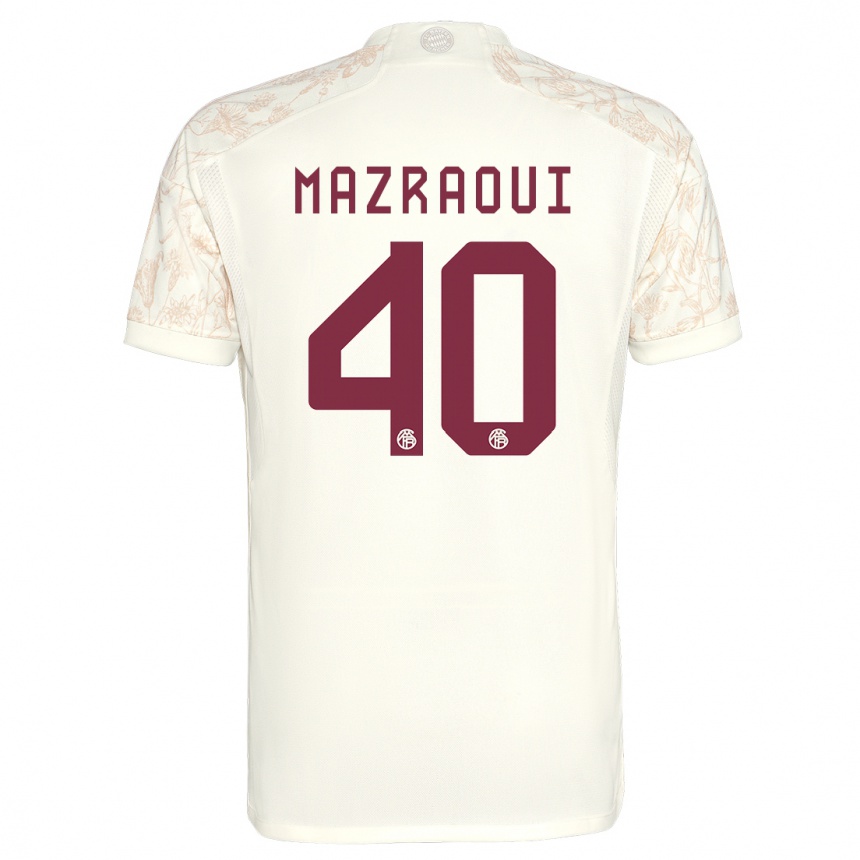 Mujer Fútbol Camiseta Noussair Mazraoui #40 Blanquecino Equipación Tercera 2023/24