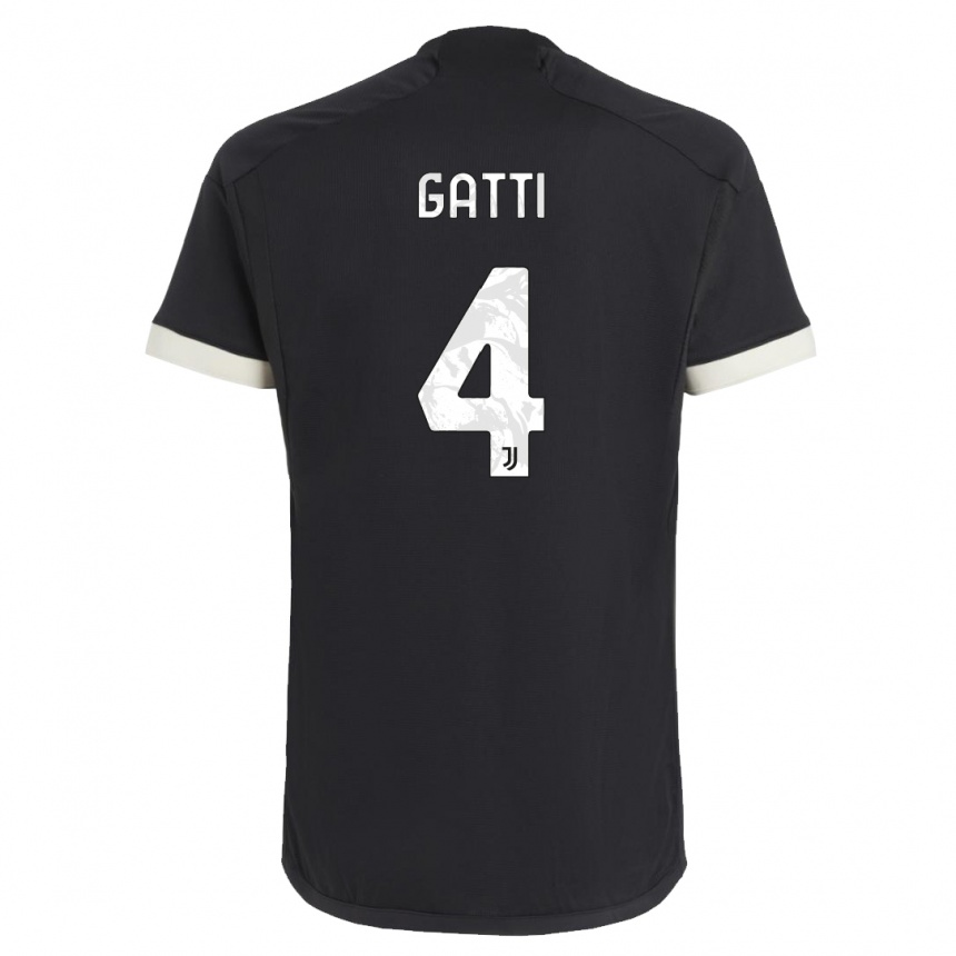 Mujer Fútbol Camiseta Federico Gatti #4 Negro Equipación Tercera 2023/24