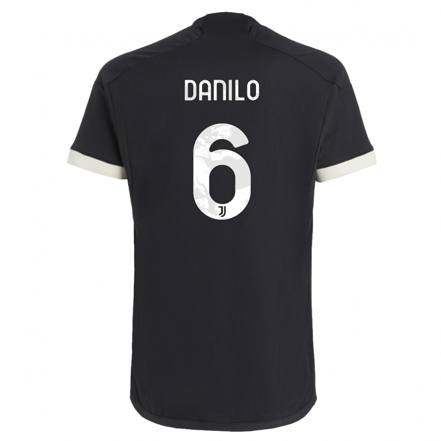 Mujer Fútbol Camiseta Danilo #6 Negro Equipación Tercera 2023/24