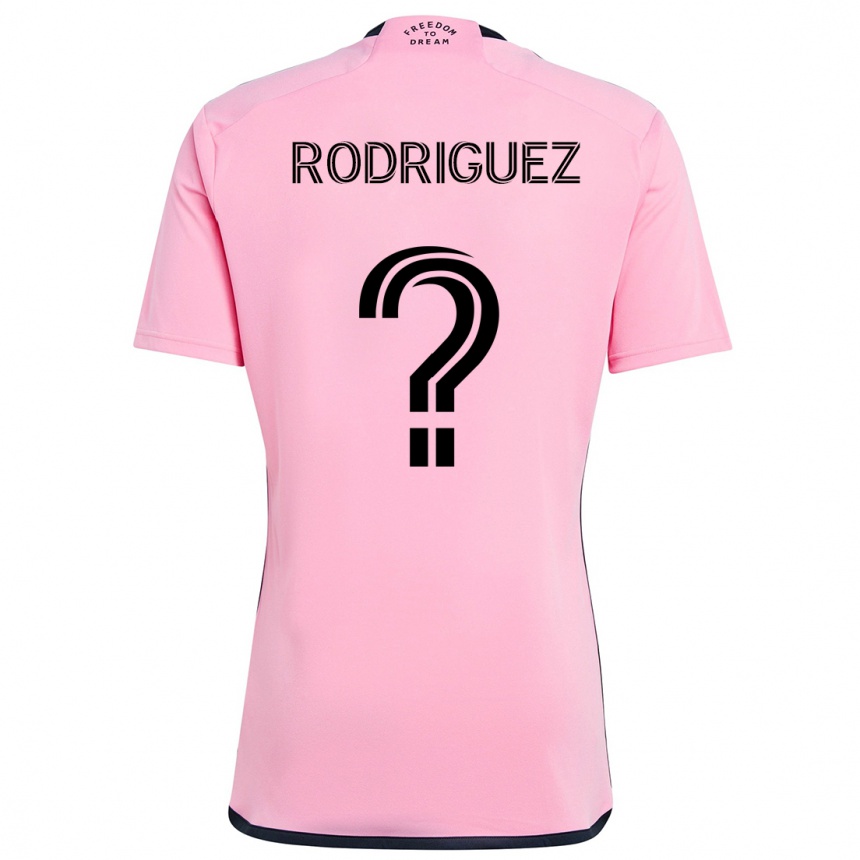 Niño Fútbol Camiseta Emerson Rodríguez #0 Rosa 1ª Equipación 2024/25