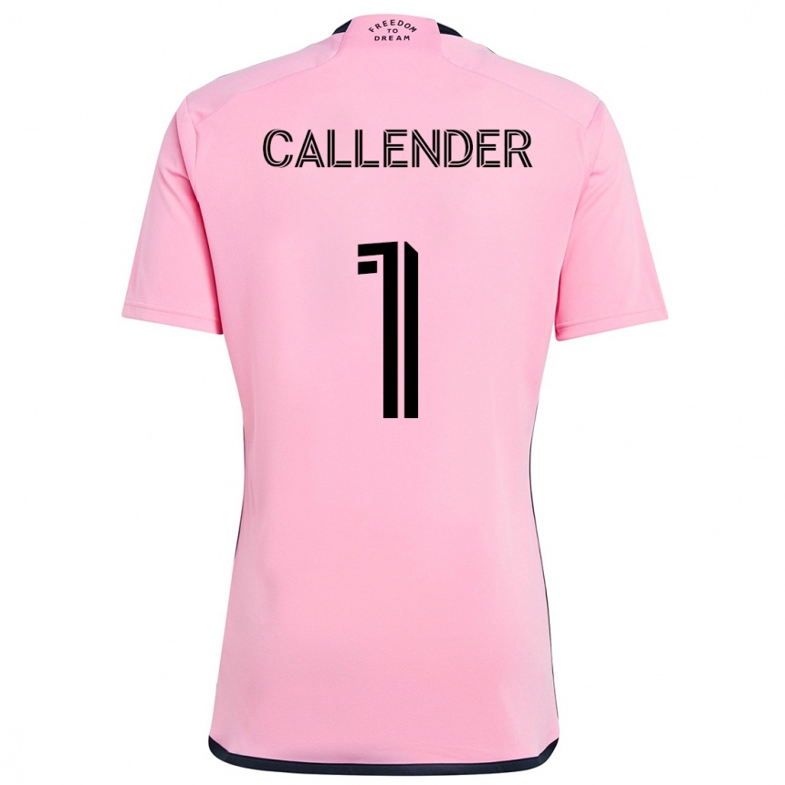 Niño Fútbol Camiseta Drake Callender #1 Rosa 1ª Equipación 2024/25