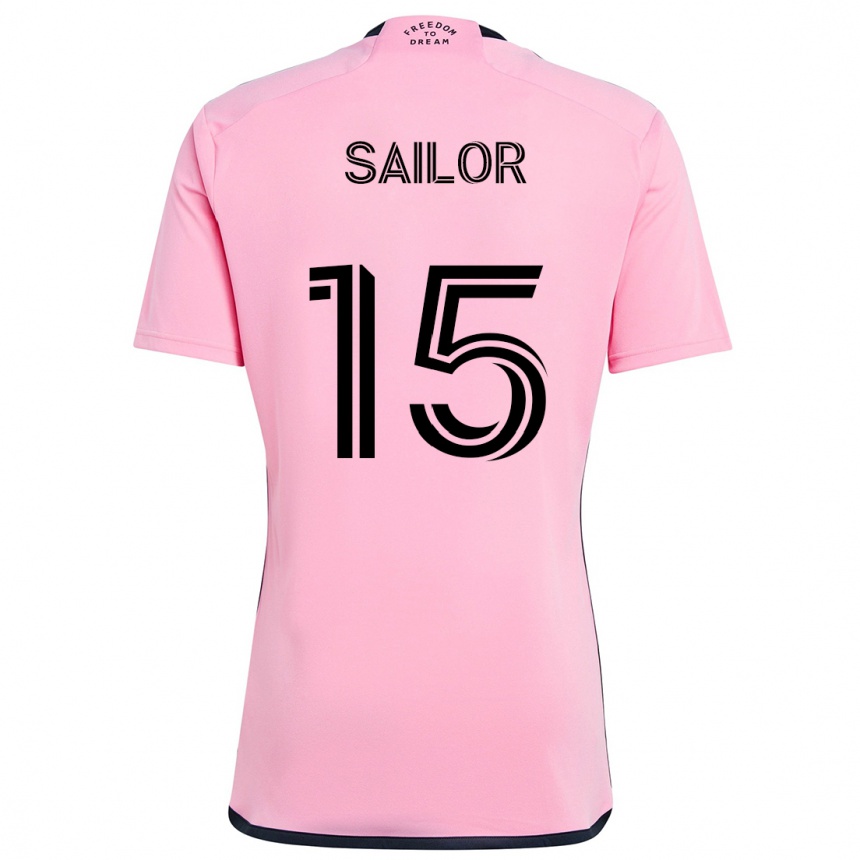 Niño Fútbol Camiseta Ryan Sailor #15 Rosa 1ª Equipación 2024/25