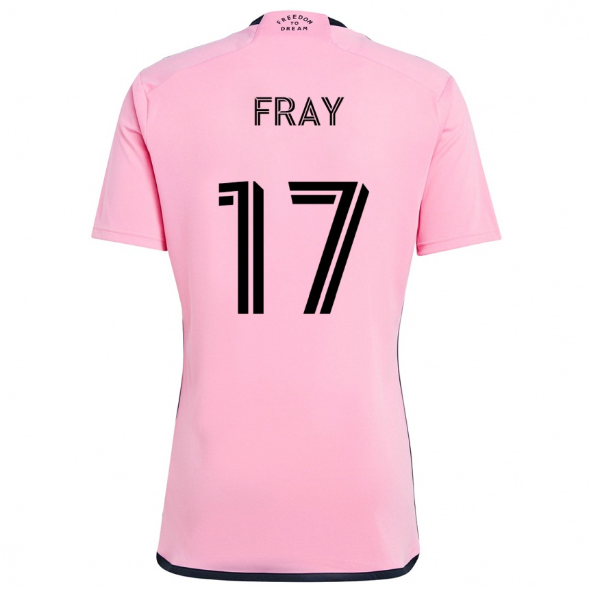 Niño Fútbol Camiseta Ian Fray #17 Rosa 1ª Equipación 2024/25