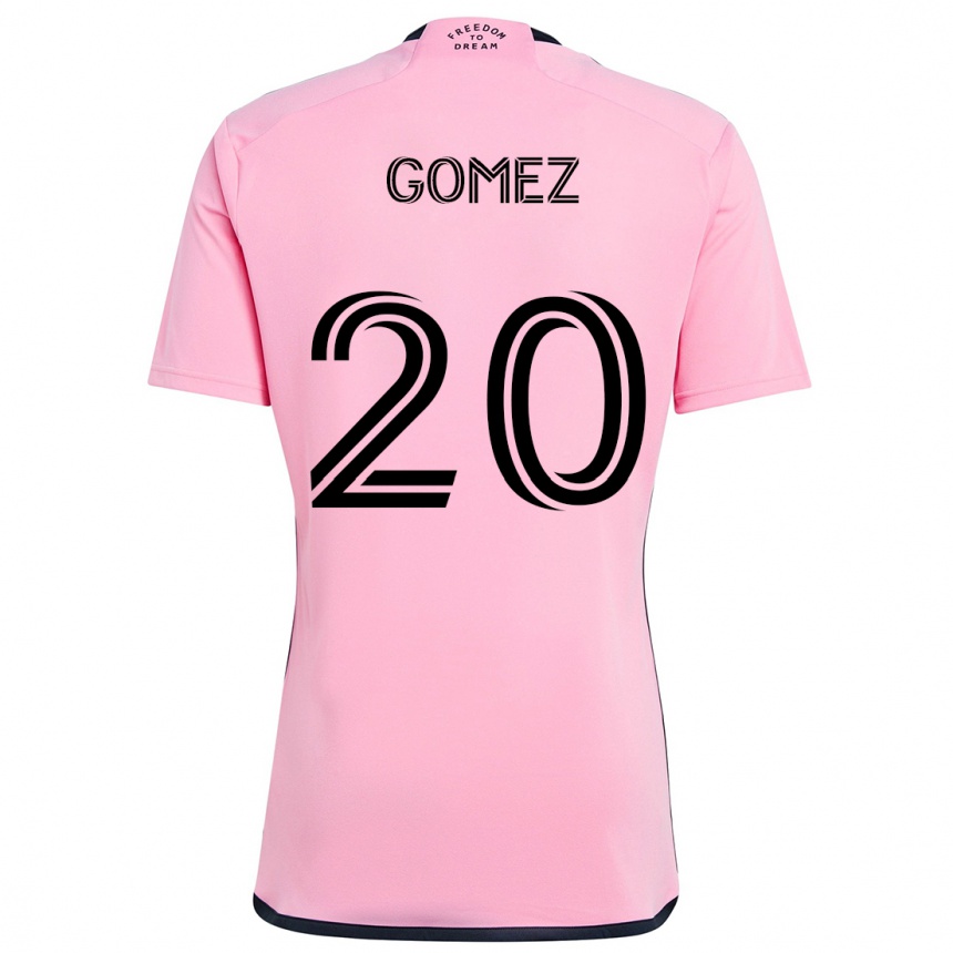 Niño Fútbol Camiseta Diego Gómez #20 Rosa 1ª Equipación 2024/25