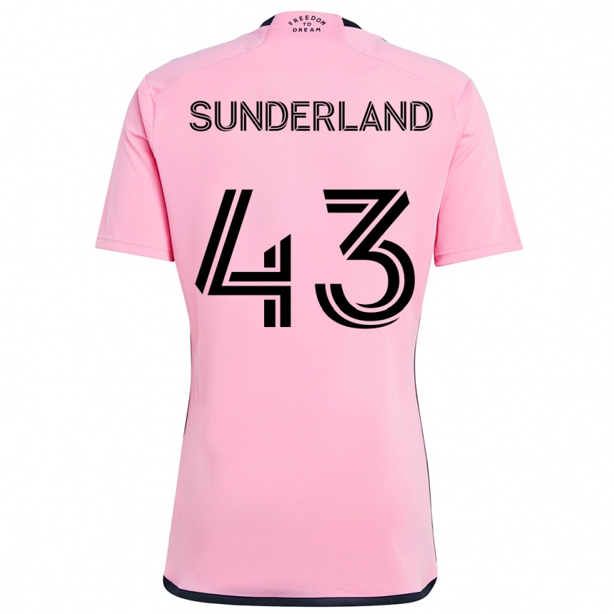 Niño Fútbol Camiseta Lawson Sunderland #43 Rosa 1ª Equipación 2024/25