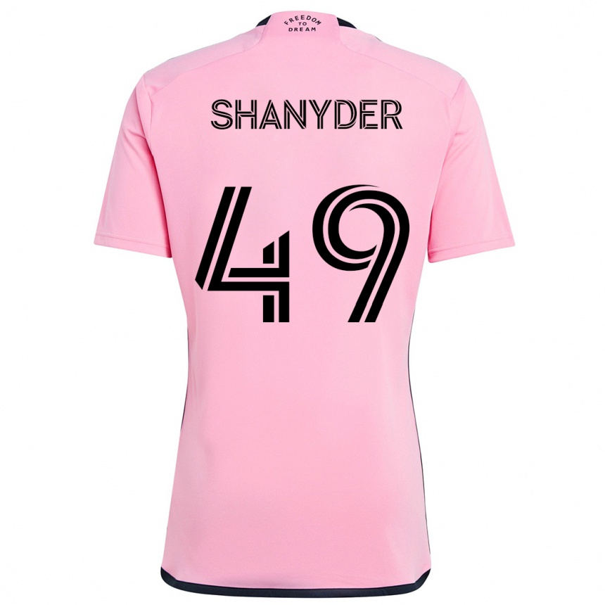 Niño Fútbol Camiseta Shanyder Borgelin #49 Rosa 1ª Equipación 2024/25