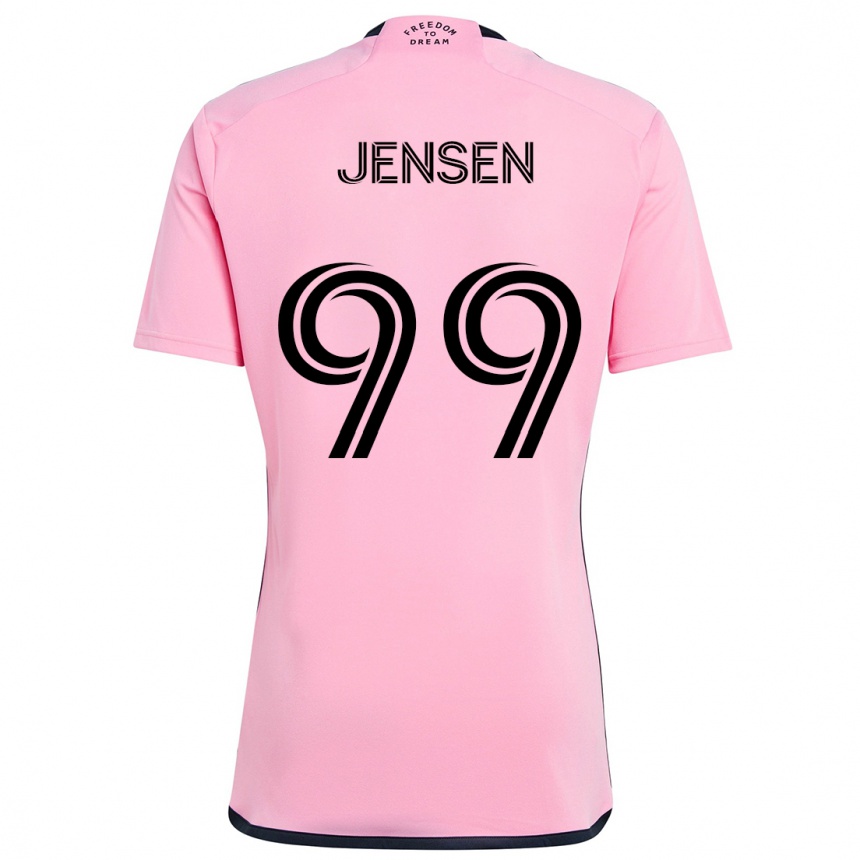 Niño Fútbol Camiseta Cole Jensen #99 Rosa 1ª Equipación 2024/25