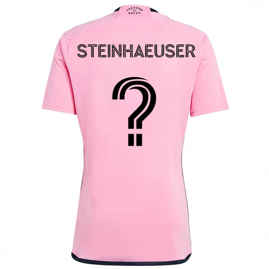 Niño Fútbol Camiseta Marcus Steinhaeuser #0 Rosa 1ª Equipación 2024/25