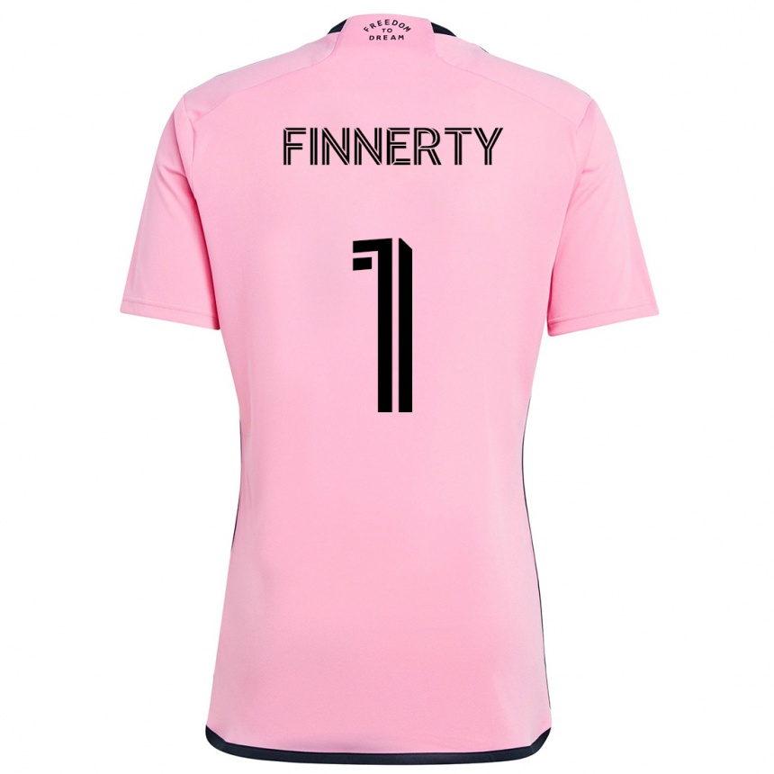 Niño Fútbol Camiseta Owen Finnerty #1 Rosa 1ª Equipación 2024/25