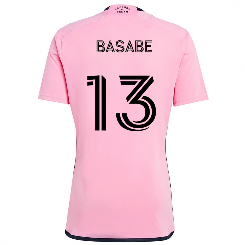 Niño Fútbol Camiseta Samuel Basabe #13 Rosa 1ª Equipación 2024/25