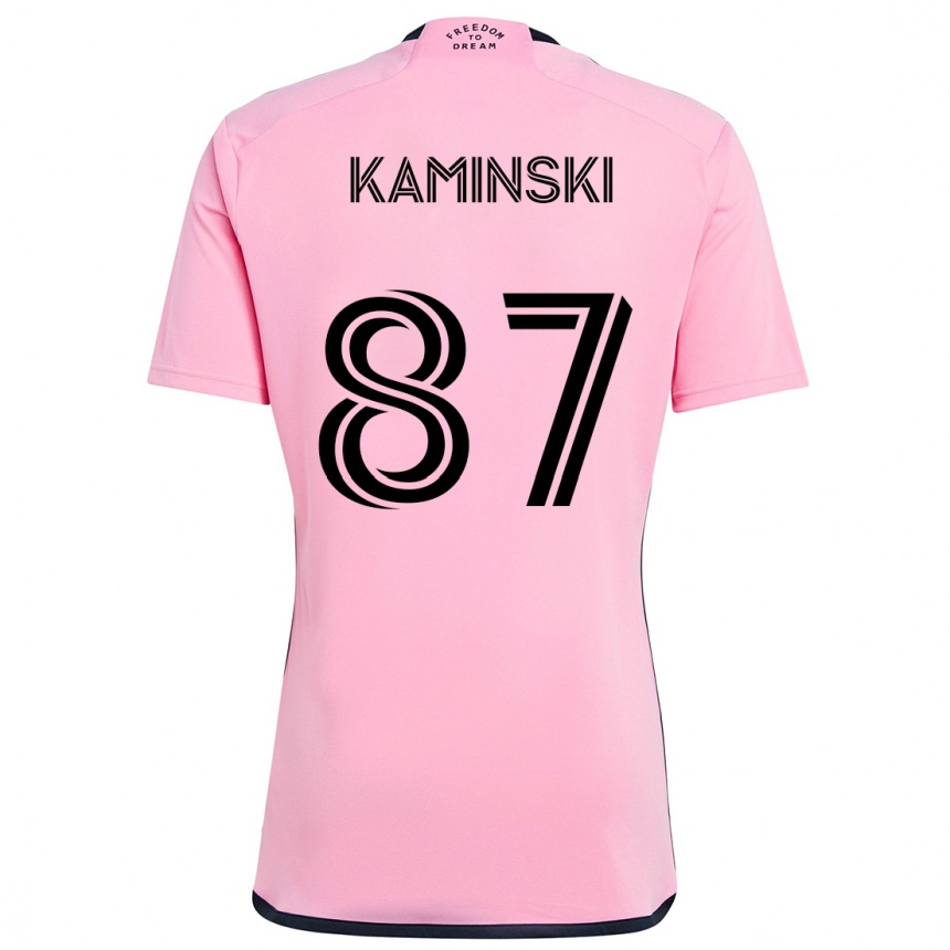 Niño Fútbol Camiseta Brett Kaminski #87 Rosa 1ª Equipación 2024/25