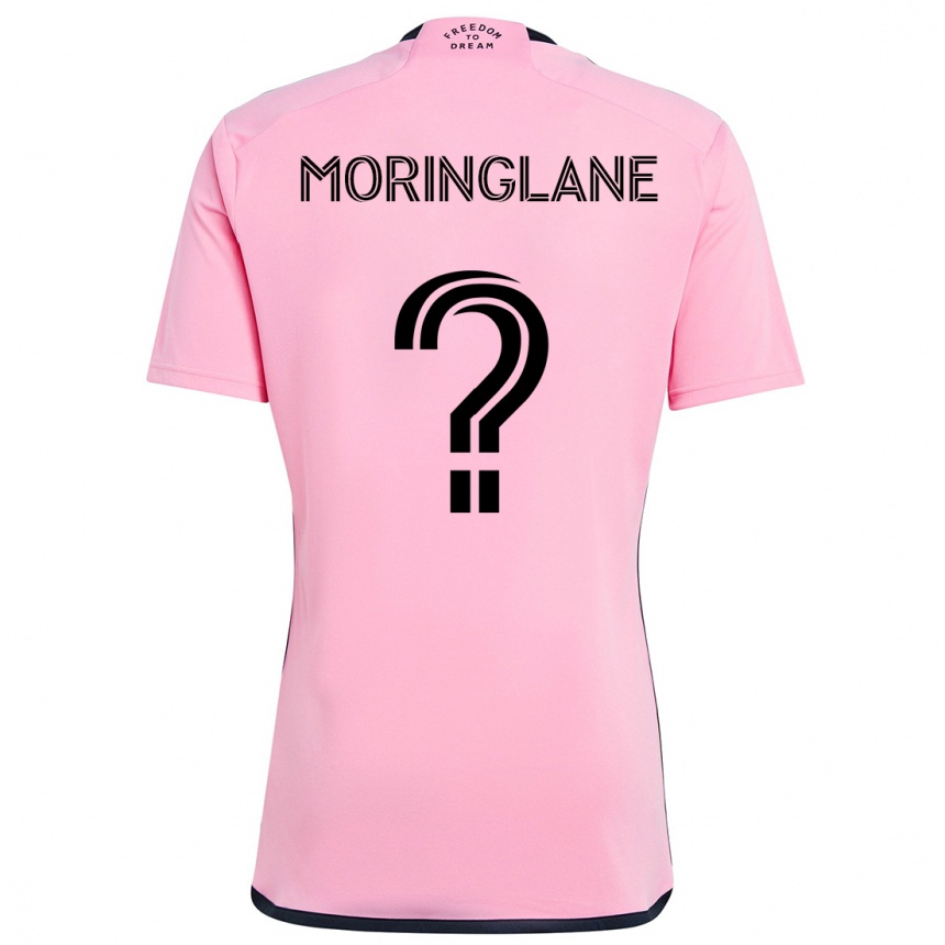 Niño Fútbol Camiseta Luis Moringlane #0 Rosa 1ª Equipación 2024/25