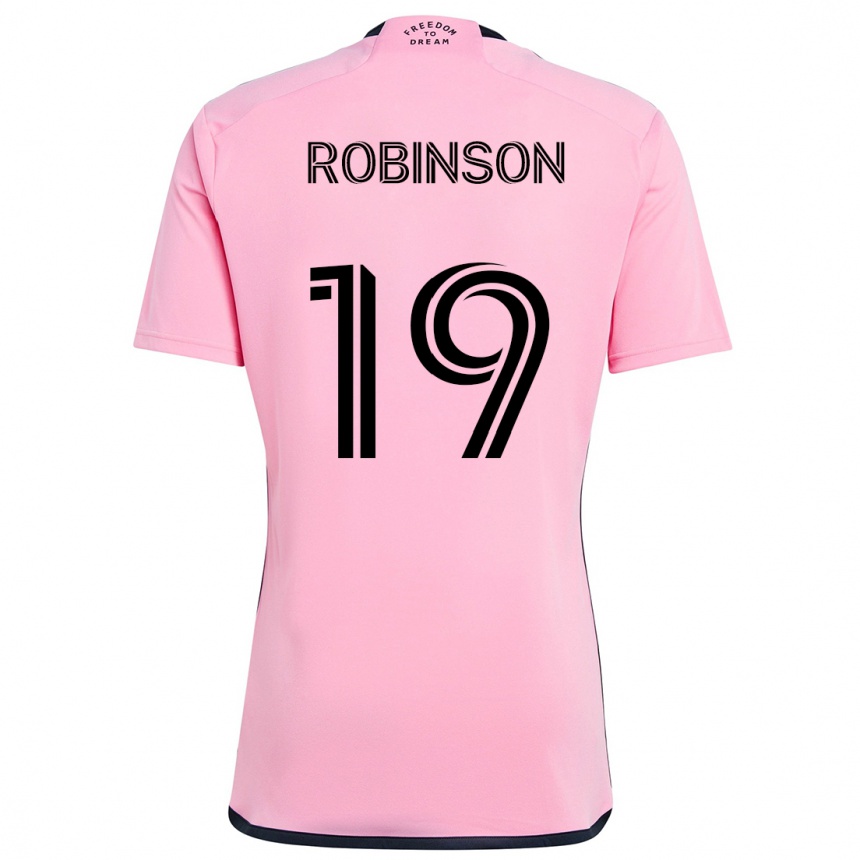 Niño Fútbol Camiseta Robbie Robinson #19 Rosa 1ª Equipación 2024/25