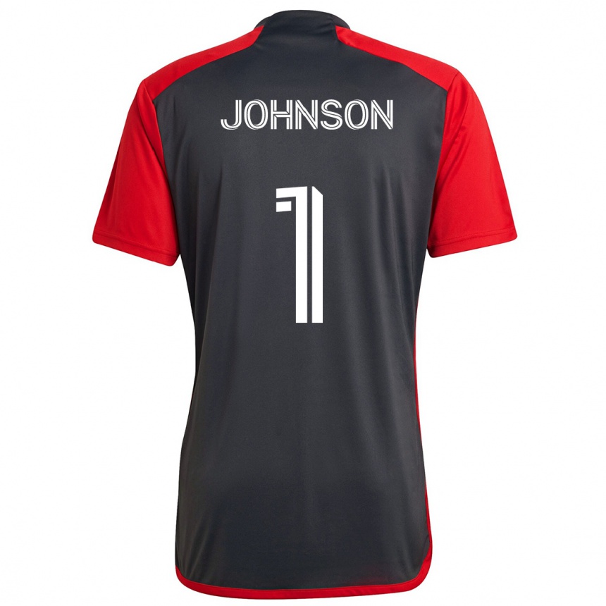 Niño Fútbol Camiseta Sean Johnson #1 Rojo Grayn 1ª Equipación 2024/25