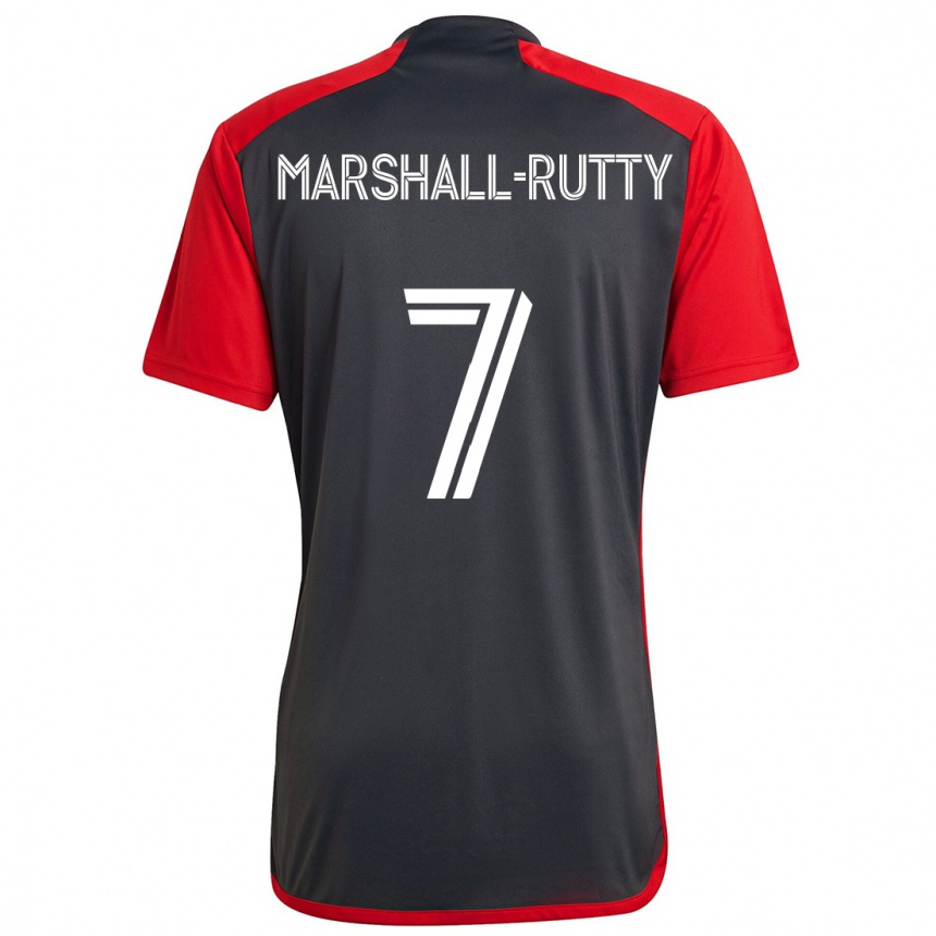 Niño Fútbol Camiseta Jahkeele Marshall-Rutty #7 Rojo Grayn 1ª Equipación 2024/25