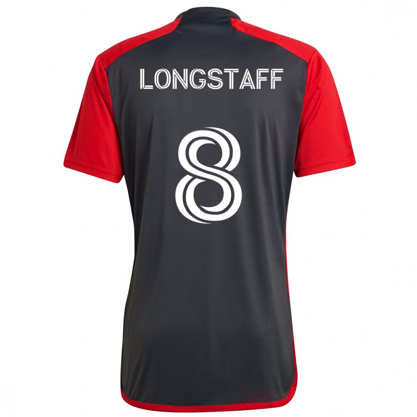 Niño Fútbol Camiseta Matty Longstaff #8 Rojo Grayn 1ª Equipación 2024/25