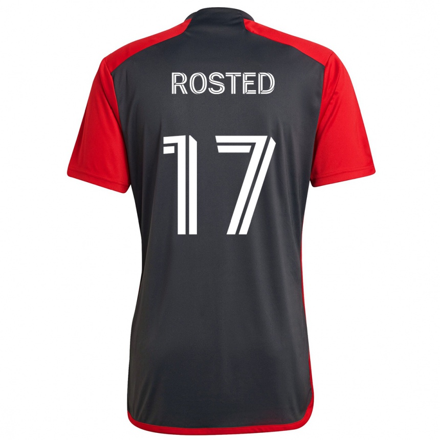 Niño Fútbol Camiseta Sigurd Rosted #17 Rojo Grayn 1ª Equipación 2024/25