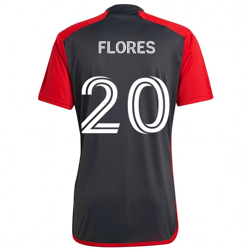 Niño Fútbol Camiseta Deybi Flores #20 Rojo Grayn 1ª Equipación 2024/25