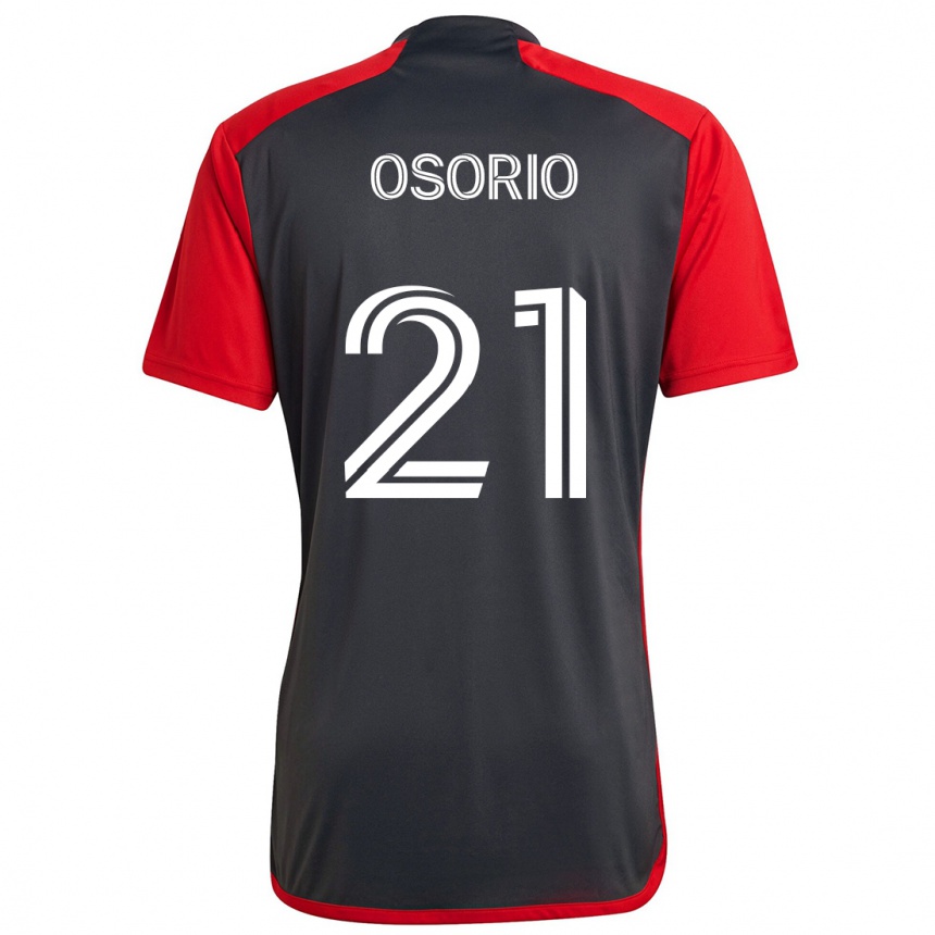 Niño Fútbol Camiseta Jonathan Osorio #21 Rojo Grayn 1ª Equipación 2024/25