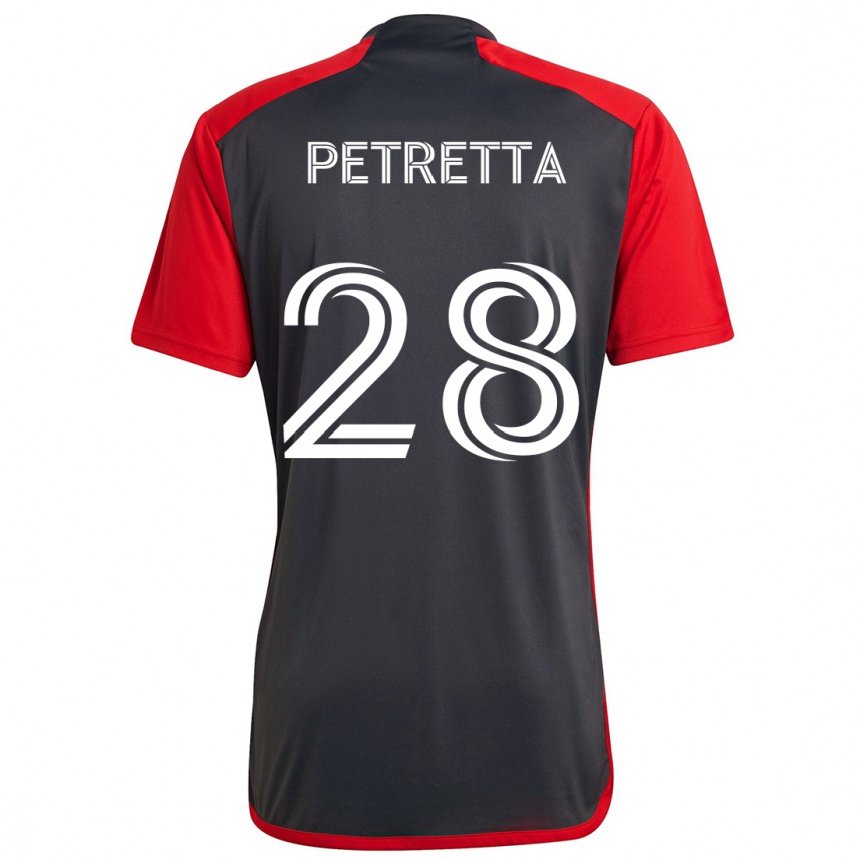 Niño Fútbol Camiseta Raoul Petretta #28 Rojo Grayn 1ª Equipación 2024/25