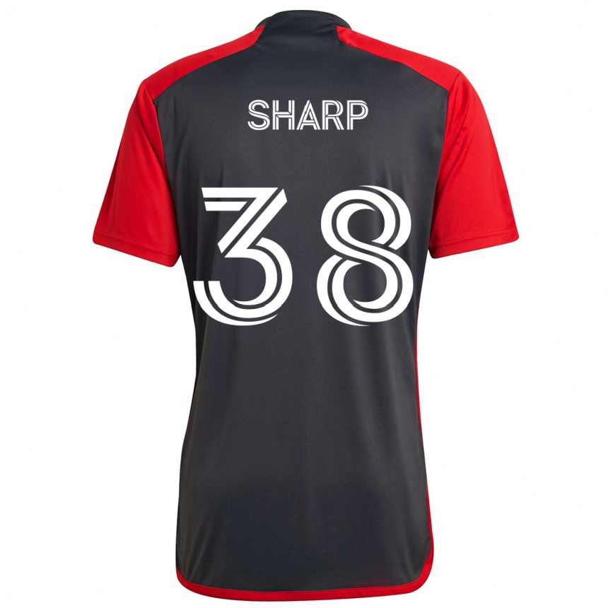 Niño Fútbol Camiseta Charlie Sharp #38 Rojo Grayn 1ª Equipación 2024/25