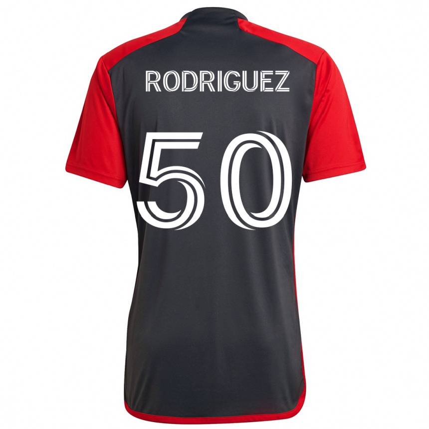 Niño Fútbol Camiseta Abraham Rodriguez #50 Rojo Grayn 1ª Equipación 2024/25